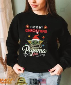 Baby Yoda Christmas T shirt This Is My Christmas Pajama Shirt_Classic Shirt_Shirt v87hW