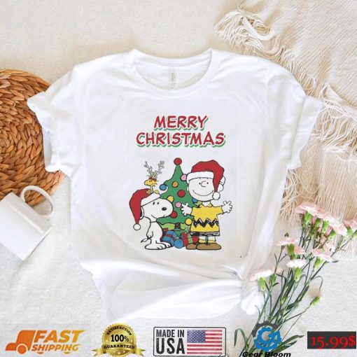 Charlie Brown Christmas T shirt Charlie Brown With Snoopy Merry Xmas_Classic Shirt_Shirt pwbqG