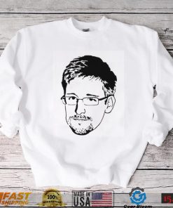 Black And White Portrait Edward Snowden Unisex Sweatshirt