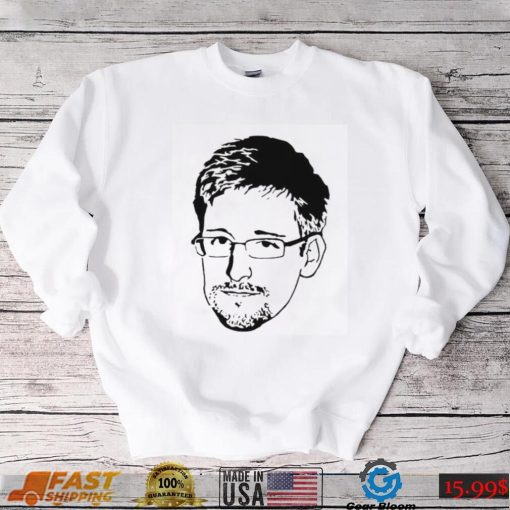 Black And White Portrait Edward Snowden Unisex Sweatshirt