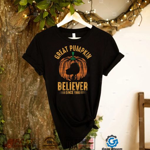 Peanuts Great Pumpkin Believer Since 1966 Charlie Brown Halloween Shirt