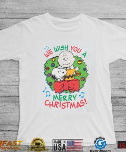 Charlie Brown Christmas T shirt We Wish You A Merry Christmas