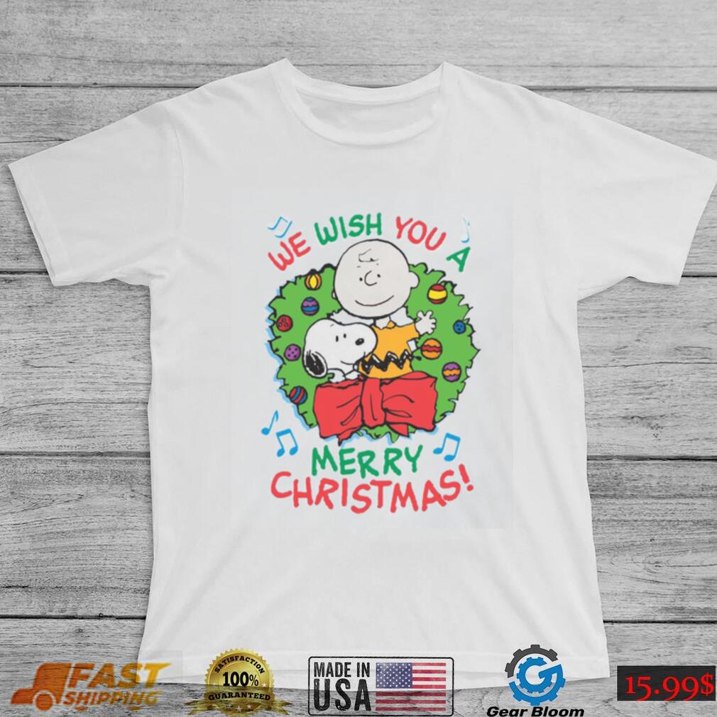 Charlie Brown Christmas T shirt We Wish You A Merry Christmas Charlie Brown Christmas T shirt We Wish You A Merry Christmas