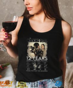 12 Years The Walking Dead Signatures Thank You The Memories Unisex Sweatshirt