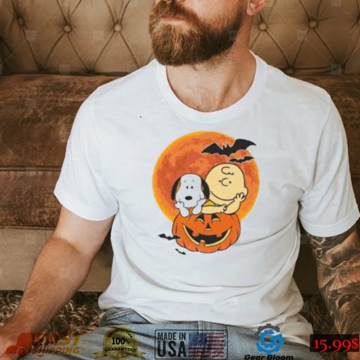 Snoopy Charlie Brown Halloween Scary Pumpkin Charlie Brown Halloween Tee Shirt