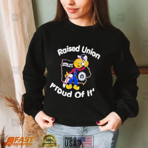 Skateboarding raised union proud of it shirt