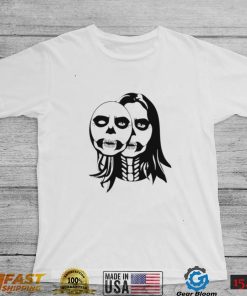 Skeleton with skull face horror Halloween 2022 shirt