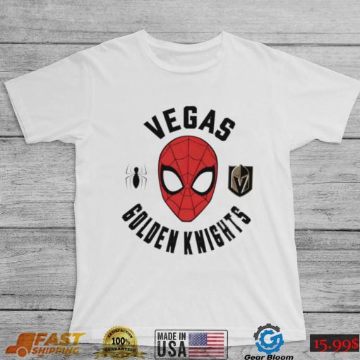 Vegas Golden Knights X Spidey Marvel Spider Man face shirt