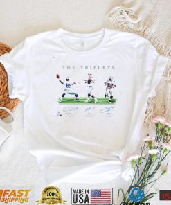 The Triplets Dallas Cowboys Michael Irvin Troy Aikman Emmitt Smith signatures art shirt