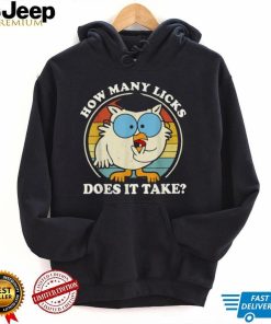 Funny Owl How Many Licks Does It Take T Shirt