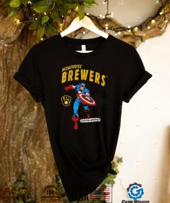 Milwaukee Brewers Captain America Marvel retro shirt