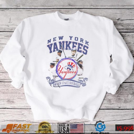 1999 New York Yankees Jeter Williams Knoblauch Martinez Baseball T Shirt