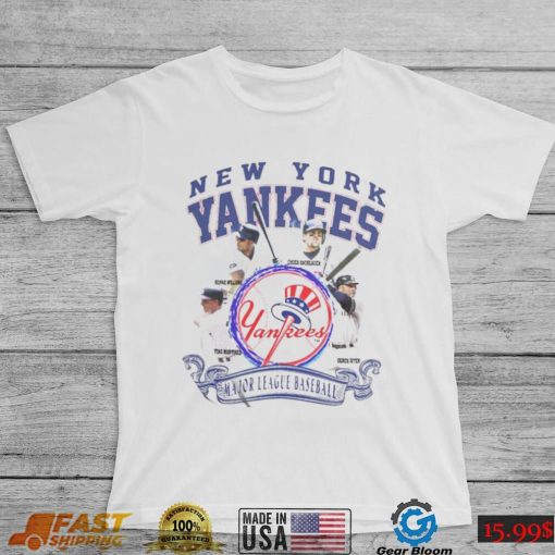 1999 New York Yankees Jeter Williams Knoblauch Martinez Baseball T Shirt