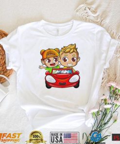 Animated driving car vlad and nikI shirt