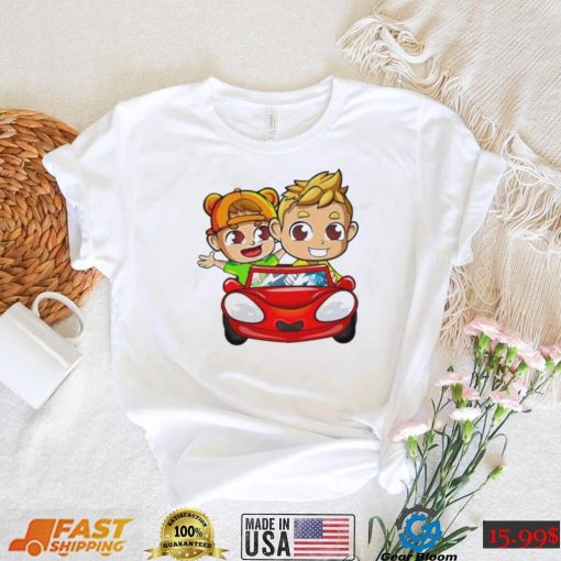 Animated driving car vlad and nikI shirt