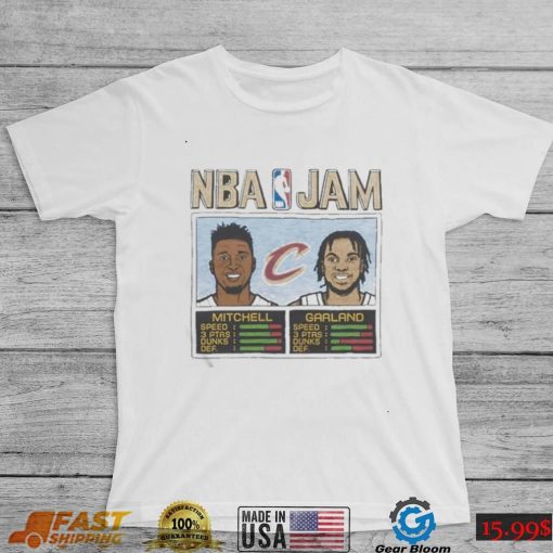 NBA Jam NBA Cleveland Cavaliers Mitchell And Garland shirt