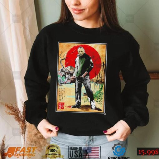 Jason Voorhees in Japan Woodblock Halloween shirt