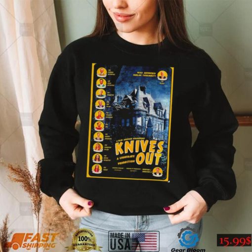 Knives Out A Rian Johnson whodunnit a Lionsgate production shirt