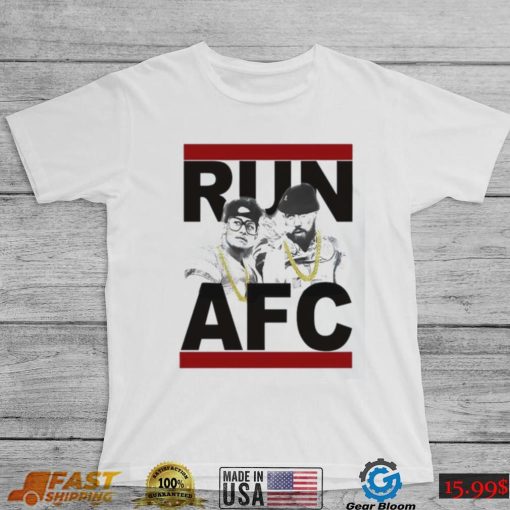 Run AFC Patrick Mahomes and Travis Kelce Kansas City Chiefs T shirt