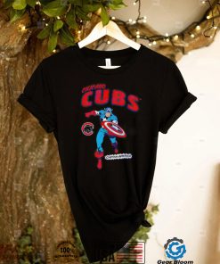 Chicago Cubs Captain America Marvel retro shirt