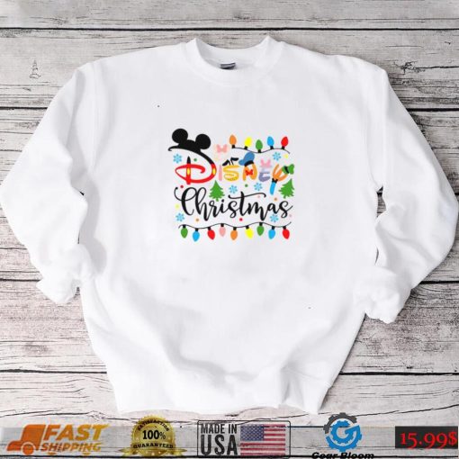 Mickey Mouse Christmas Light Shirt, Gift For Happy Birthday