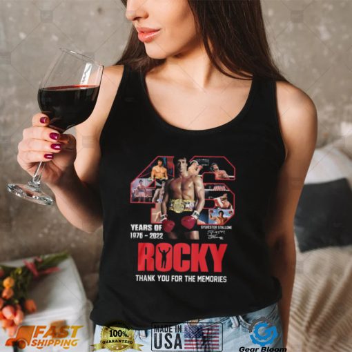 46 Years Of Rocky 1976 – 2022 Thank You For The Memories T Shirt