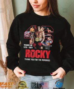 46 Years Of Rocky 1976 – 2022 Thank You For The Memories T Shirt