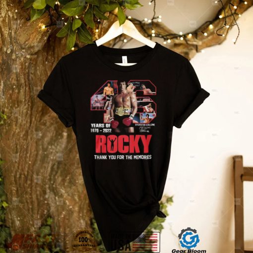 46 Years Of Rocky 1976 – 2022 Thank You For The Memories T Shirt