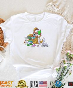 Monster reading and eat books art shirt