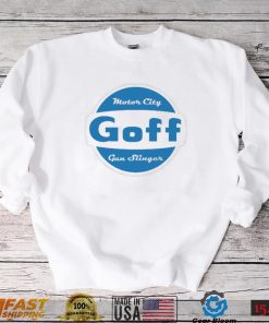 Goff Gun Slinger Motor City logo shirt