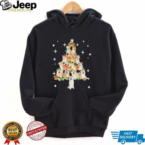 Official Akita Tree Christmas Lights Pajama Lover shirt