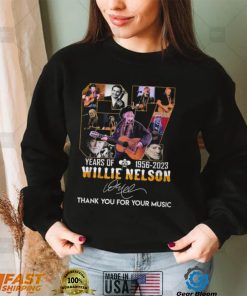 67 Years Of Willie Nelson 1956 – 2023 Thank You For Music T Shirt