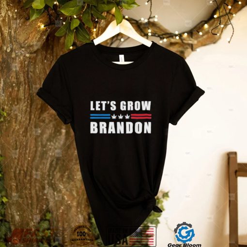 Let’s Grow Brandon Funny Dank Brandon Biden Marijuana Weed T Shirt