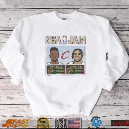 NBA Jam NBA Cleveland Cavaliers Mitchell And Garland shirt