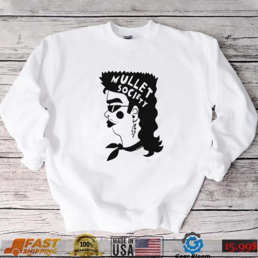 Mullet Society hair art shirt