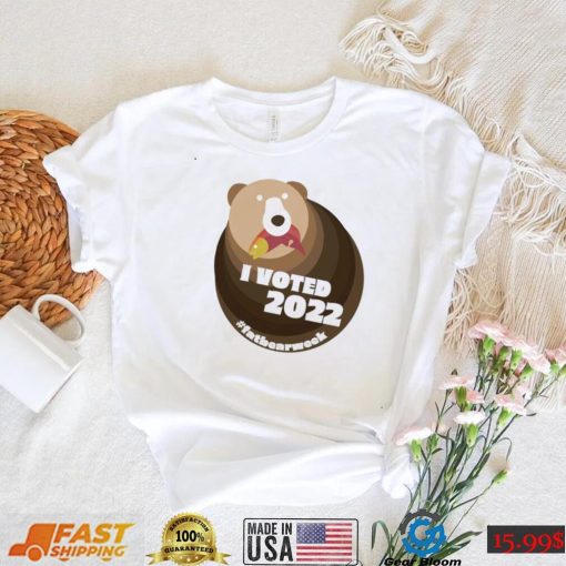 I voted 2022 fat Bear week logo shirt