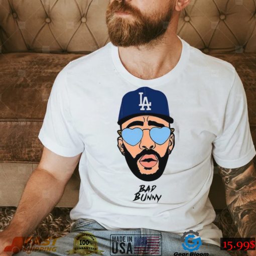 Bad Bunny Dodgers Shirt Los Angeles Dodgers MLB Shirtv