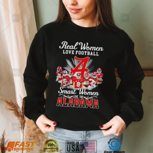 Real women love football smart women love the Alabama Crimson Tide 2022 shirt