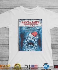 Jaws Santa Christmas Xmax Scuba Diving shirt