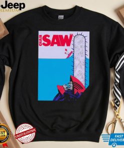Chainsaw Man X Paw Deep Blue Saw Chain Saw shirt
