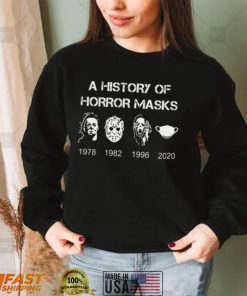 A History Of Horror Masks Halloween T Shirt