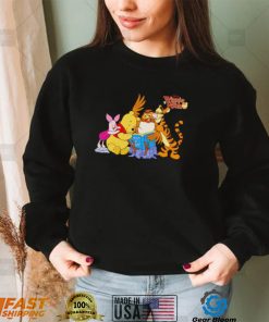 Winnie the Pooh characters reading book cartoon 2022 shirt