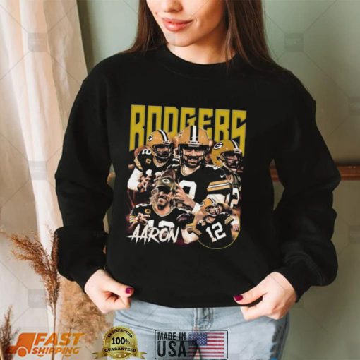 Aaron Rodgers 90s Vintage Shirt, American Football TShirt, NFL Fan Gifts