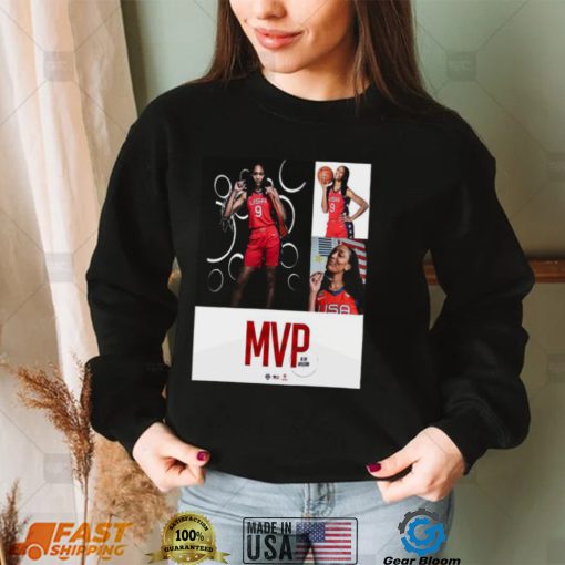 Aja wilson is 2022 fiba women’s basketball world cup mvp shirt