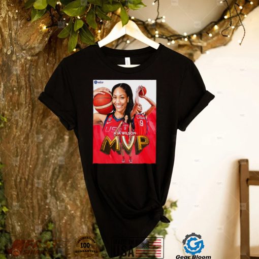 Aja wilson is mvp of fiba women’s basketball world cup shirt