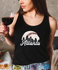 Atlanta Baseball Skyline, Atlanta Braves Cityscape T Shirt, Georgia Shirt