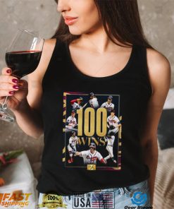 Atlanta Braves 100 Wins In MLB Vintage T Shirt