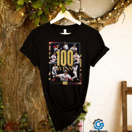 Atlanta Braves 100 Wins In MLB Vintage T Shirt