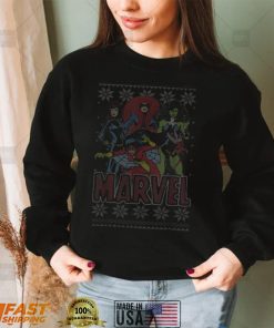 Avengers Christmas Superhero T Shirt