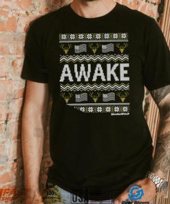 Awake Deer and American flag ugly Christmas 2022 shirt